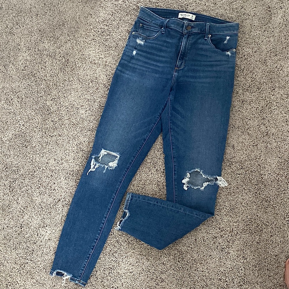 Abercrombie & Fitch, The Super Skinny Ankle High Rise